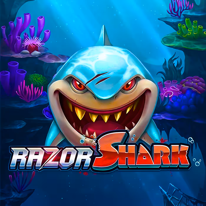 Razor Shark volatile slot featuring mystery seaweed symbols
